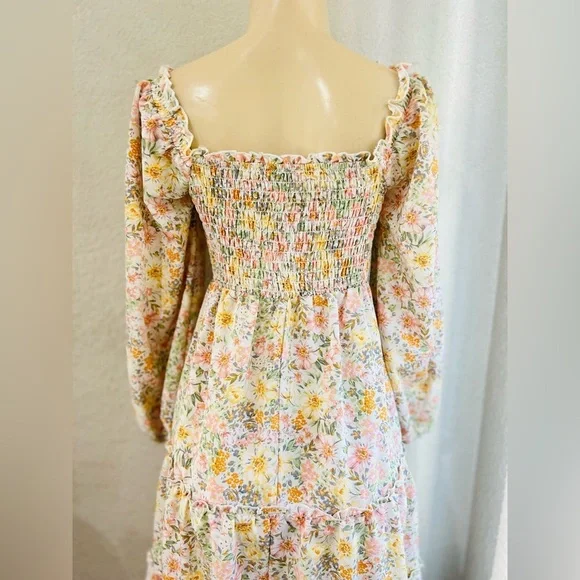 Lily Rose floral print women’s dress size S bohemian , romantic - Picture 11 of 16